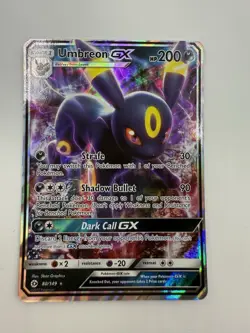 Umbreon GX 80/149 Ultra Rare SM Base Set Pokemon Card TCG - Image 1