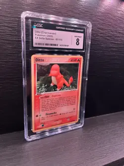 Graded Pokemon Card Ditto [Charmander] Pokemon (2005) EX Delta Species - 61/113 - Image 1