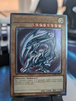 YuGiOh! Blue-Eyes White Dragon OP28-EN001 Ultimate Rare - Image 1