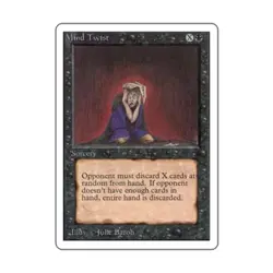 WOTC MtG Unlimited Mind Twist (R) VG- - Image 1