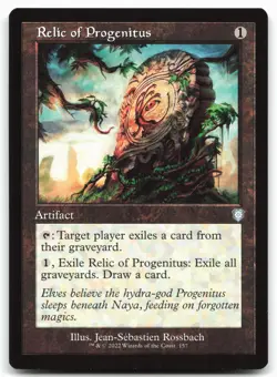 MTG Relic of Progenitus (Retro Frame) U Commander: The Brothers' War 157 LP - Image 1