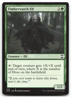 MTG Timberwatch Elf C Commander: Kaldheim 76 LP - Image 1