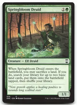 MTG Springbloom Druid C Commander: Kaldheim 74 LP - Image 1