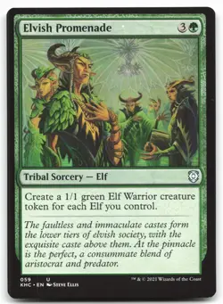 MTG Elvish Promenade U Commander: Kaldheim 59 LP - Image 1
