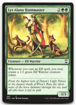 MTG Lys Alana Huntmaster C Commander: Kaldheim 67 LP - Image 1
