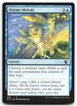 MTG Distant Melody C Commander: Innistrad: Midnight Hunt 98 LP - Image 1
