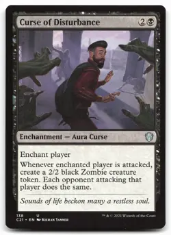 MTG Curse of Disturbance U Commander 2021 138 LP - Image 1