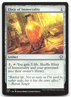 MTG Elixir of Immortality U Commander 2021 243 LP - Image 1