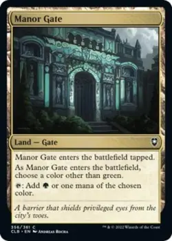 Manor Gate - Near Mint MTG Commander Legends: Battle for Baldur's Gate - Image 1