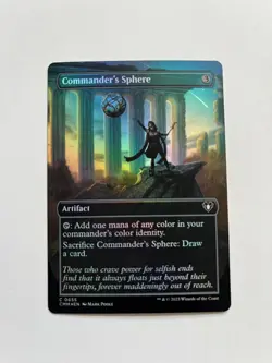 Commander's Sphere (Borderless) Commander Masters Foil NM MTG - Image 1