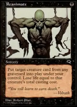 Reanimate NM, English MTG Tempest - Image 1