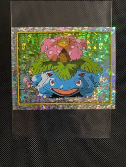 POKEMON FOIL STICKER VENUSAUR MERLIN PRISM TOPPS MINT NEW SERIES 2 #124 - Image 3