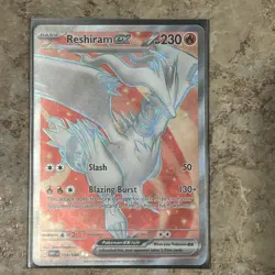 Pokemon TCG Reshiram ex 158/086 2025 White Flare Ultra Rare Card - NM - Image 3