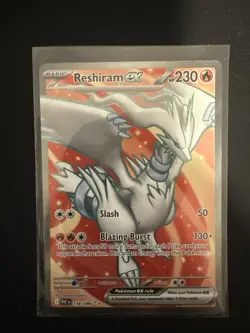 Pokemon TCG Reshiram ex 158/086 2025 White Flare Ultra Rare Card - NM - Image 3