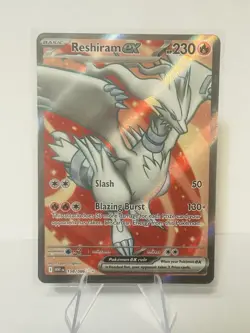 Pokemon TCG Reshiram ex 158/086 2025 White Flare Ultra Rare Card - NM - Image 1