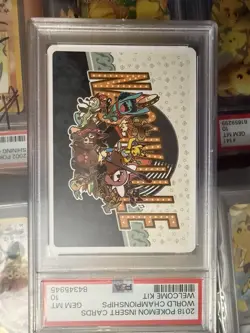 2018 Pokemon Insert Cards, World Champions, Welcome Pack. PSA 10, Only 1 Of 2 - Image 2