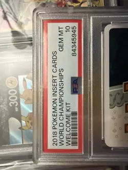 2018 Pokemon Insert Cards, World Champions, Welcome Pack. PSA 10, Only 1 Of 2 - Image 3