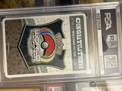 2018 Pokemon Insert Cards, World Champions, Welcome Pack. PSA 10, Only 1 Of 2 - Image 4