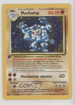 Machamp Holo Italian 1st Ed. Pokemon Base Set #8 1999 - Image 1