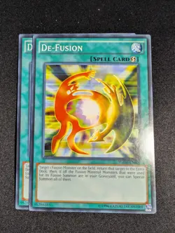 Yugioh - 2x De-Fusion YGLD-ENB31 Unlimited Common NM - Image 1