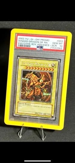 Yugioh 2003 GBI-001-002-003 Slifer Obelisk Ra Secret Promo PSA 10 SEQUENTIAL SET - Image 4