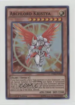 Super Rare - Archlord Kristya 1st Ed. YuGiOh Destiny Soldiers #DESO-EN050 - Image 1