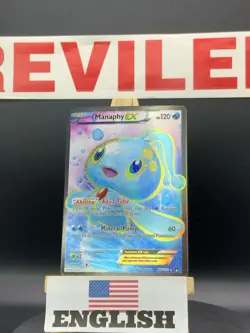 Pokemon TCG Manaphy EX 2016 XY Breakpoint Holo Full Art Ultra Rare Card #116/122 - Image 2