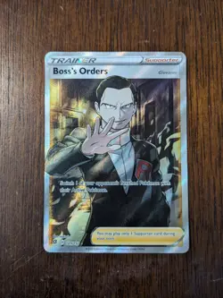 Boss's Orders Giovanni Full Art Holo Ultra Rare Card 189/192 Swsh02: Rebel Clash - Image 1