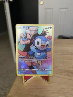 Pokemon TCG Piplup Holo Secret Rare Card 239/236 Sm-Cosmic Eclipse - Image 1