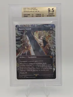 MTG Final Fantasy English Buster Sword Borderless 0351 Non-Foil BGS 9.5 - Image 1
