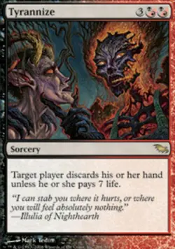 1 x Tyrannize - Shadowmoor - Moderate Play - MTG - Image 1