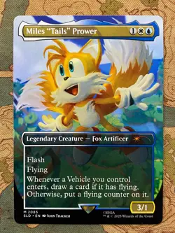 MTG - Miles "Tails" Prower 2085 Mythic Borderless SLD Secret Lair Drop Near Mint - Image 3