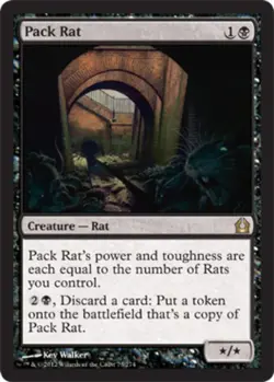 1 x Pack Rat - Return to Ravnica - Moderate Play - MTG - Image 1
