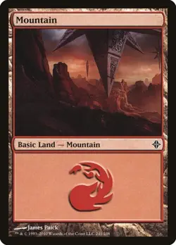 2x Mountain (#241) - Foil Rise of the Eldrazi MP MTG - Image 1