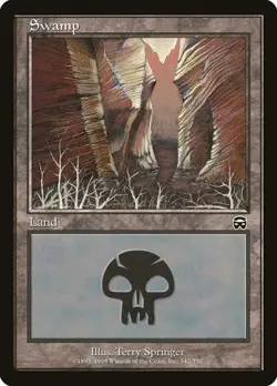 Swamp (#342) - Foil Mercadian Masques MP MTG - Image 1