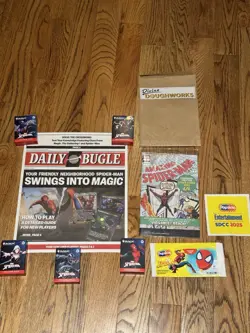 SDCC 2025 Spider-Man MTG Welcome Decks Full Set, Newspaper, Comic book, wrapper - Image 1