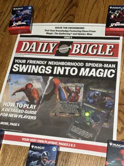 SDCC 2025 Spider-Man MTG Welcome Decks Full Set, Newspaper, Comic book, wrapper - Image 4