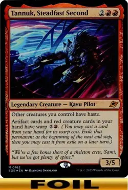1x - Tannuk, Steadfast Second - FOIL #162 - Edge of Eternities - NM MTG - Image 1