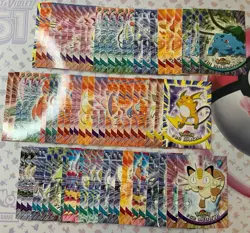 Original Pokemon Topps 1999 Series 1 Complete Base Set TV Animation 76 cards -LP - Image 1