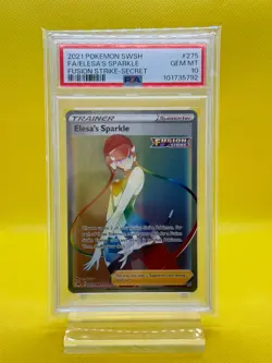 Elesa's Sparkle 275/264 PSA 10 Secret Rare Pokemon 2021 Fusion Strike - Image 1