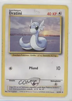Dratini German Pokemon Base Set #26 1999 - Image 1