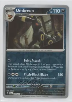 Umbreon Reverse Foil Pokemon Prismatic Evolutions PRE #059 - Image 1