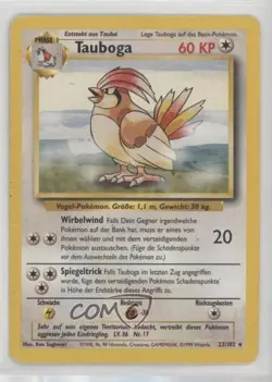 Pidgeotto German Pokemon Base Set #22 1999 - Image 1