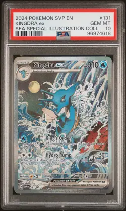 2024 POKEMON SVP SPECIAL ILLUSTRATION COLLECTION PROMO #131 KINGDRA EX PSA 10 - Image 1