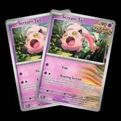 2x Scream Tail 042/131 Prismatic Evolutions Deck Building Set NM Pokemon TCG - Image 1