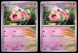 2x Scream Tail 042/131 Prismatic Evolutions Deck Building Set NM Pokemon TCG - Image 2