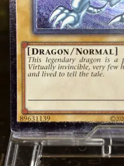 Yugioh Blue-Eyes White Dragon OP28-EN001 Ultimate Rare Blue Glossy OTS Tounament - Image 5