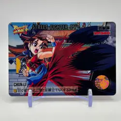Chun-Li Street Fighter 2 Trading Card TCG Carddass Capcom Japanese 1995 #11 - Image 1