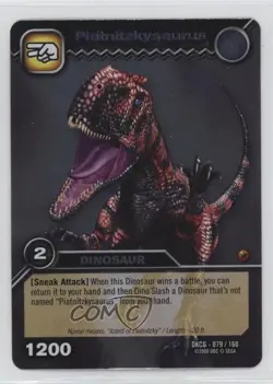 2008 Dinosaur King Trading Card Game Series 1: Foil Piatnilzkysaurus #DKCG-079 - Image 1