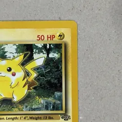 Pokemon W Stamp 1st Edition Pikachu 60/64 Jungle Set WOTC Gold Stamp Promo Card - Image 3